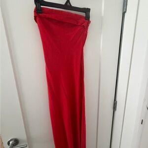 Hello Molly Strapless Scarlet Dress